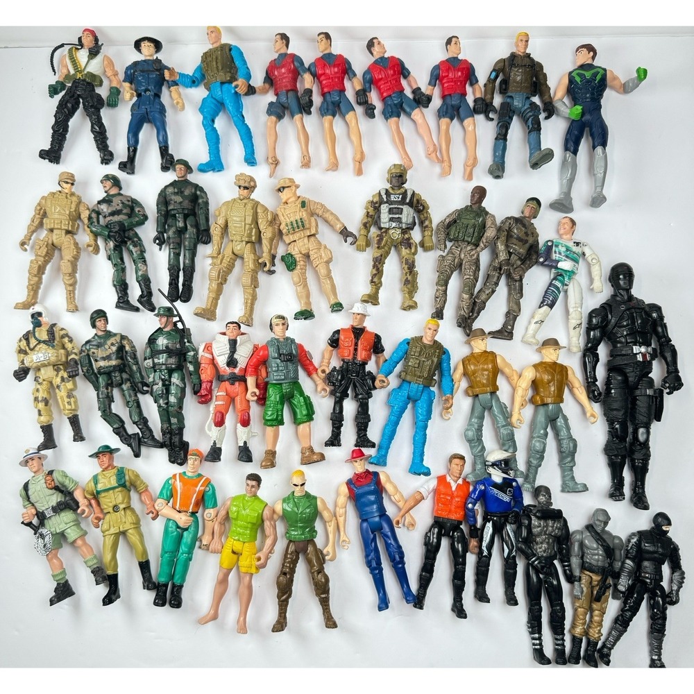 39x Action Figures Lot GI Joe Snake Eyes Neo-Vipers Chap Mei World Peacekeepers